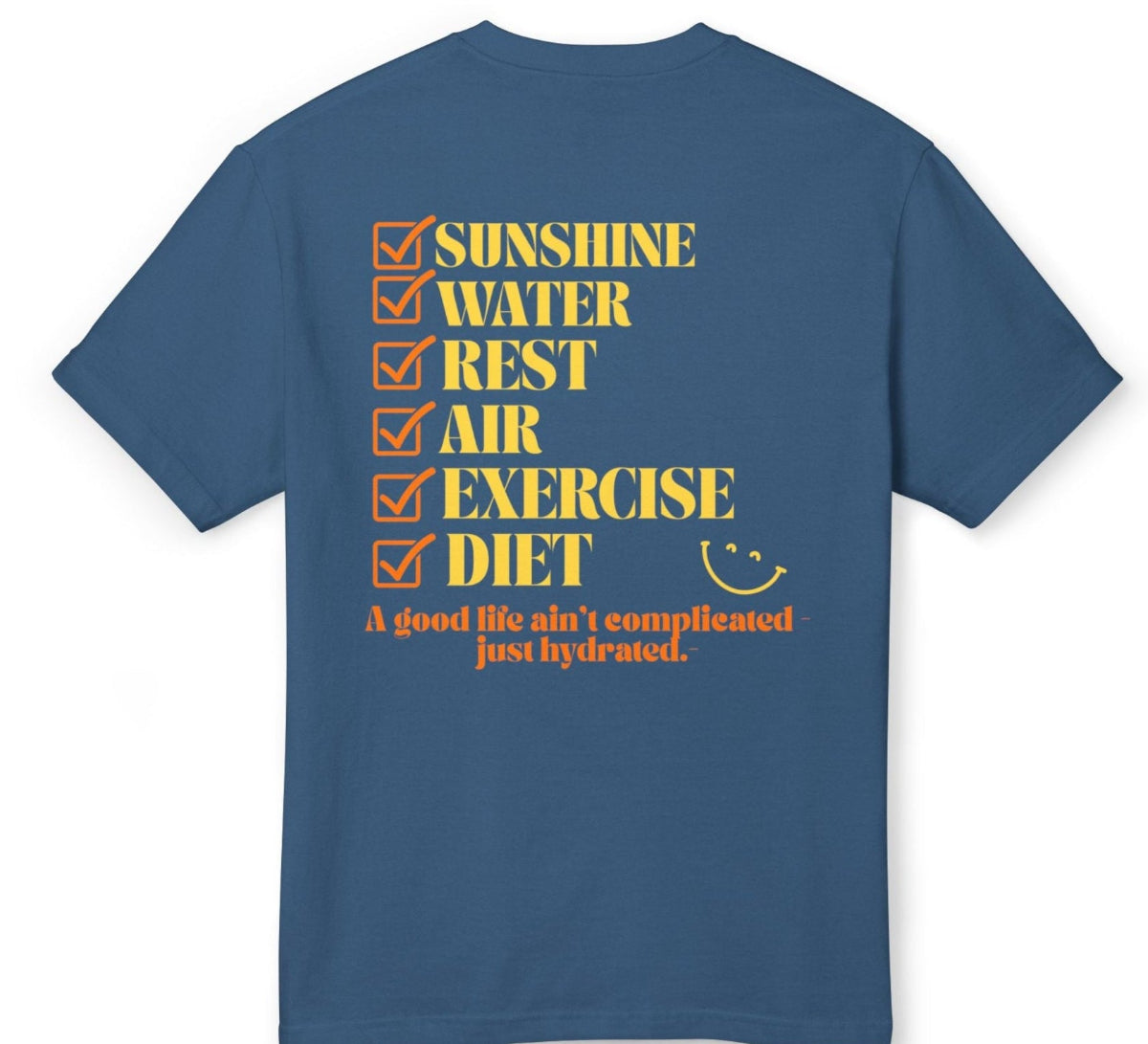 Simple Habits, Strong Life motivational Tee