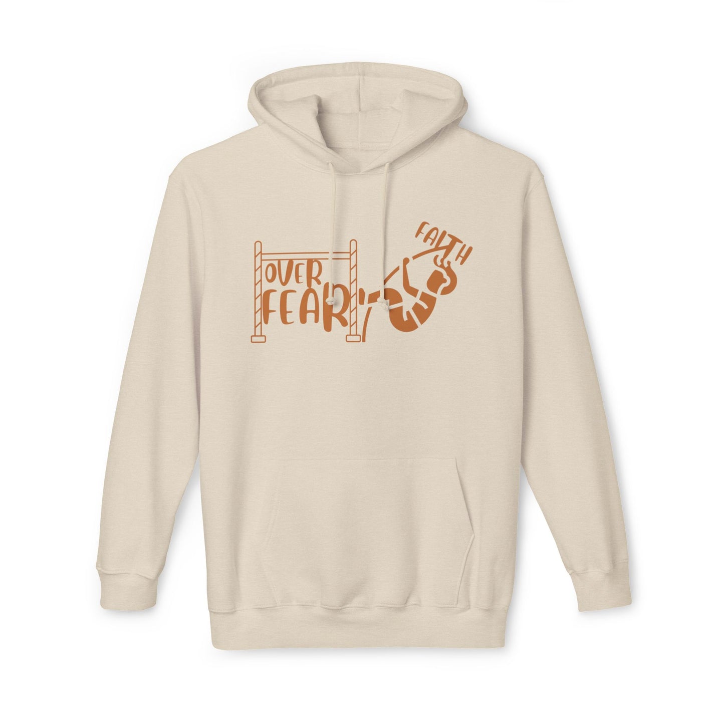 Leap of Faith, Inspirational Graphic Print Hoodie