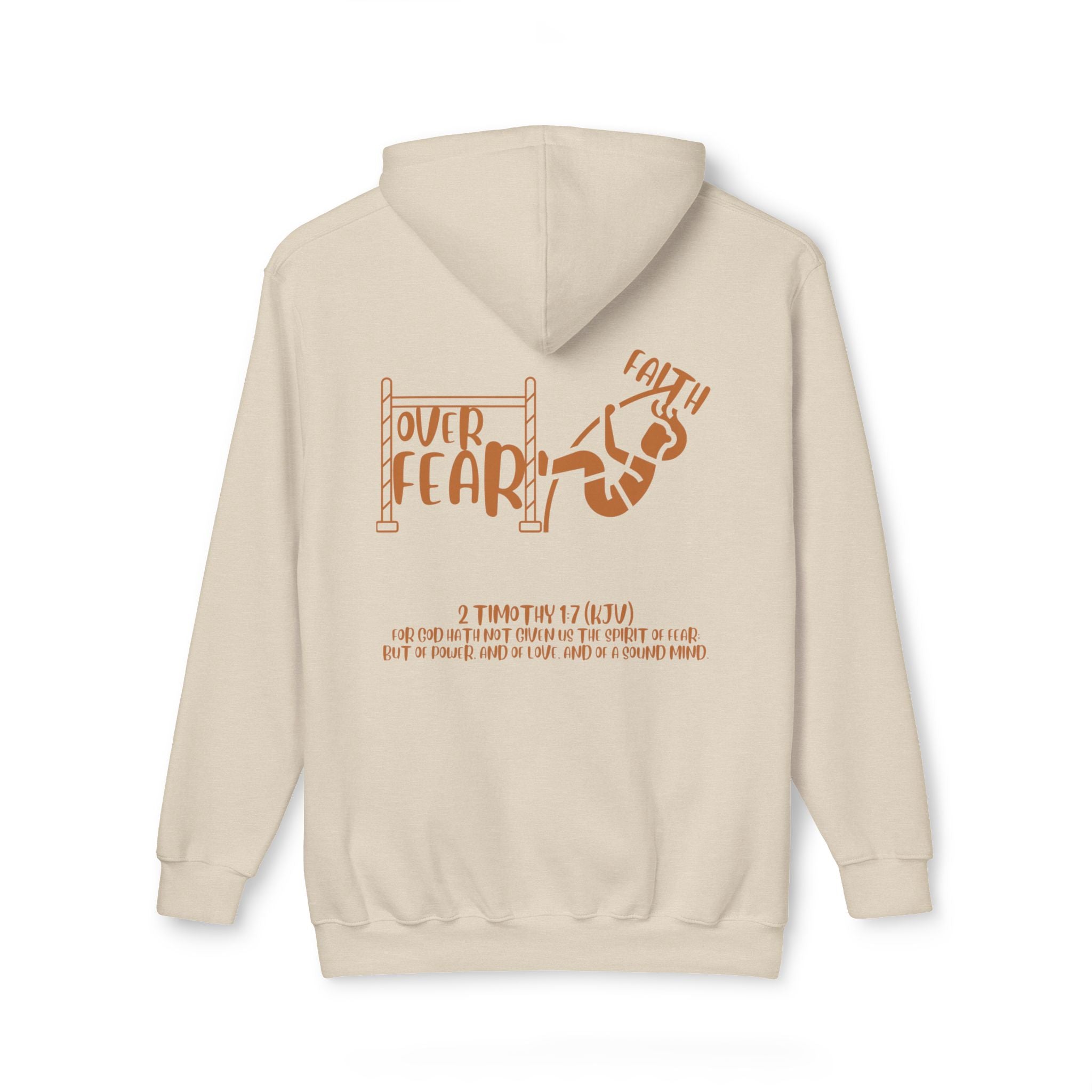 Faith Over Fear Hoodie with Bible Verse