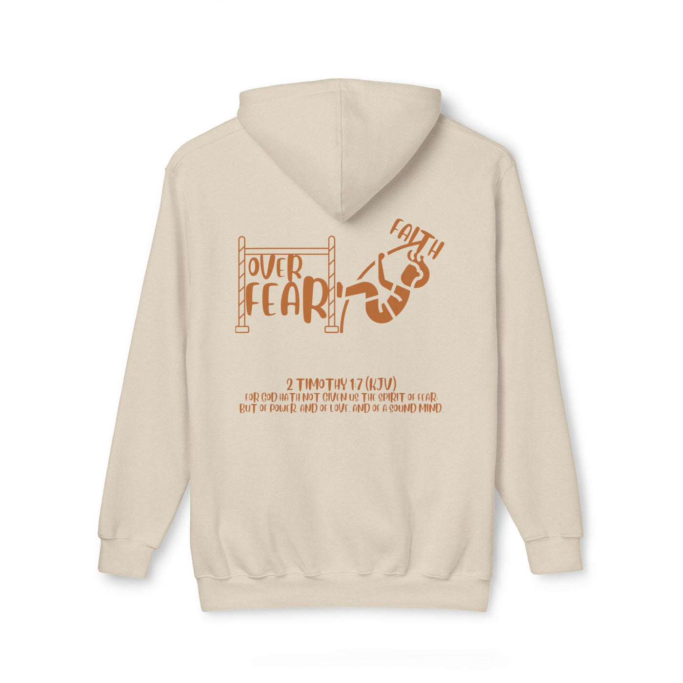 Faith Over Fear Hoodie with Bible Verse