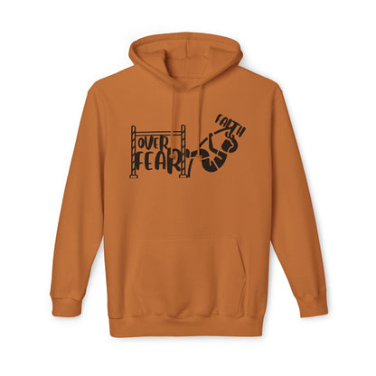 Leap of Faith, Inspirational Graphic Print Hoodie