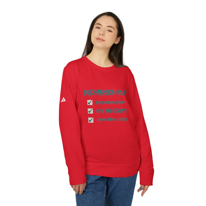Adidas- Permission Slip Long Sleeve Sweatshirt- Your Self-Care Reminder