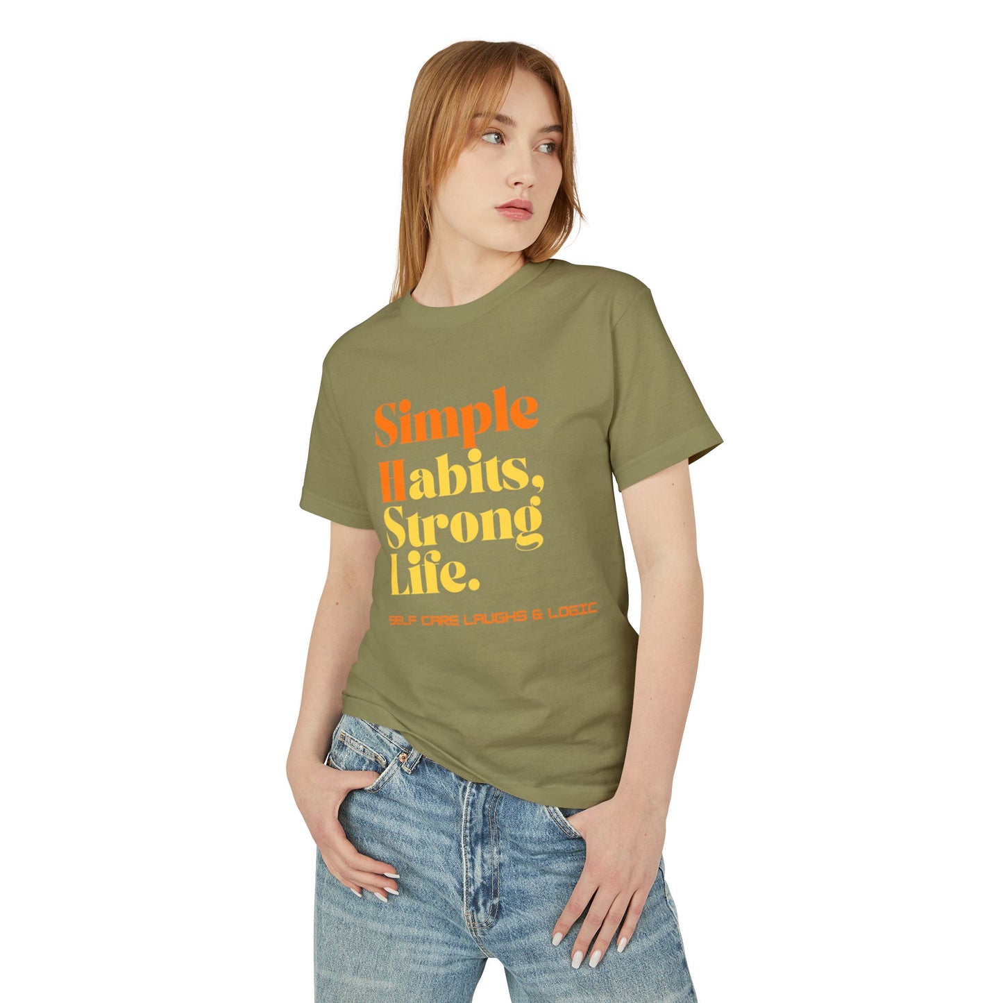 Simple Habits, Strong Life motivational Tee