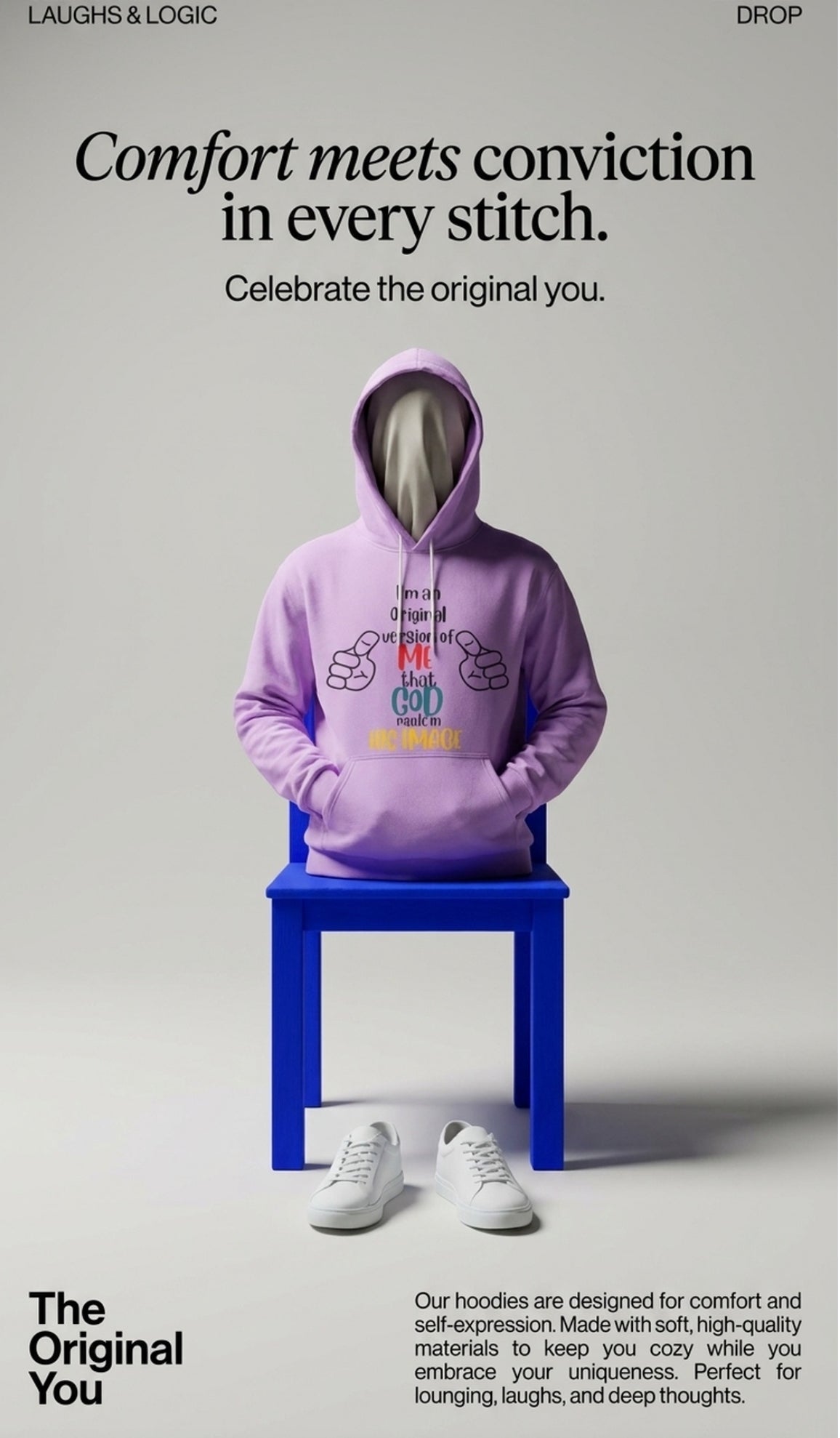 Original by Design: Lightweight No Pocket Hoodie