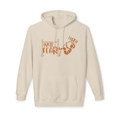 Leap of Faith, Inspirational Graphic Print Hoodie