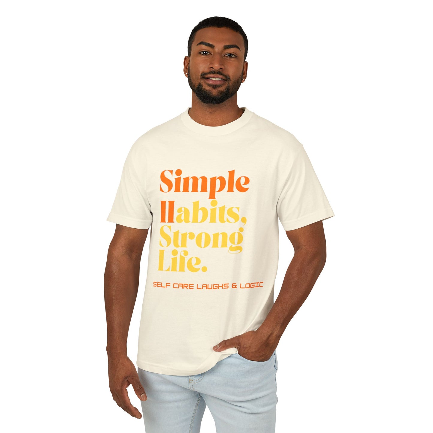 Simple Habits, Strong Life motivational Tee