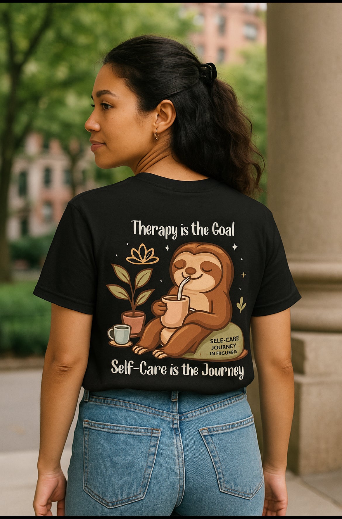 Therapy is the Goal, Self-Care is the Journey- Mental Health Shirt