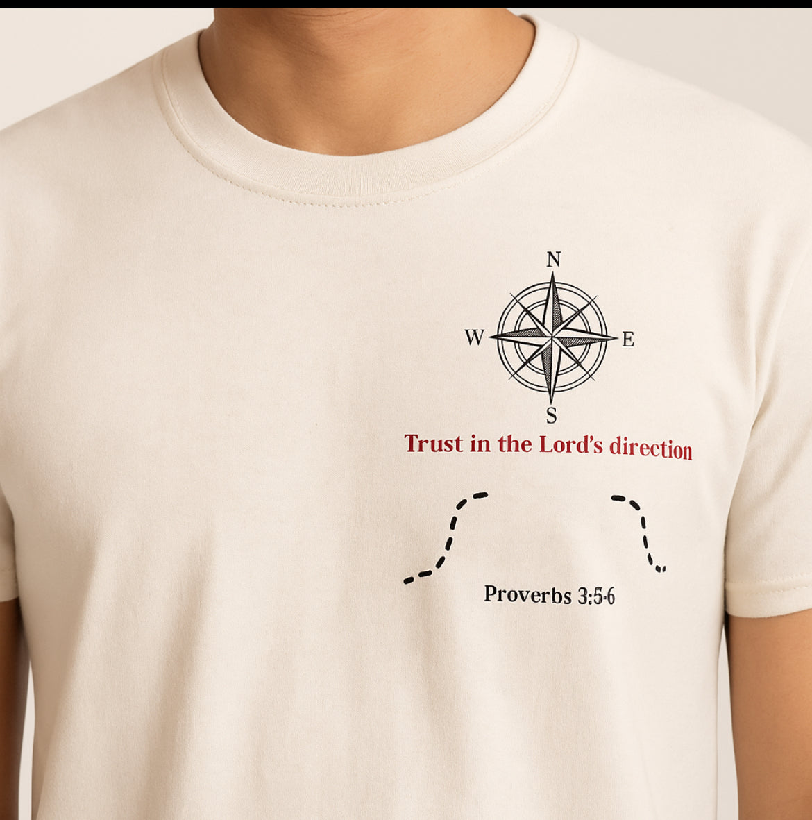 Proverbs 3: 5-6 Tee Shirt; Finding your direction in life