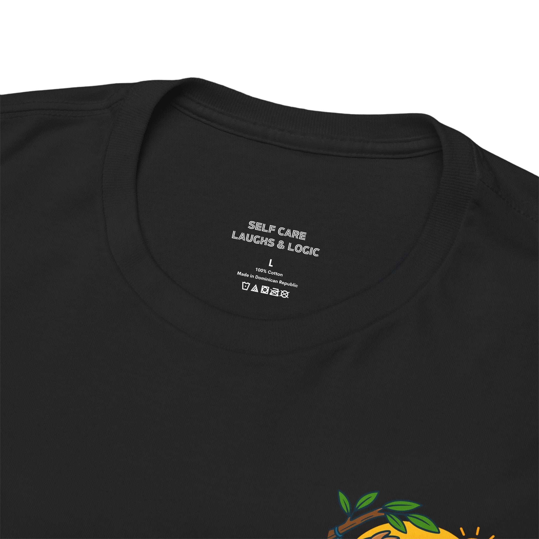 Funny Self Care shirt with cartoon character sipping a drink ad the quote "Practice Self-Care, Because Therapy is Expensive"
